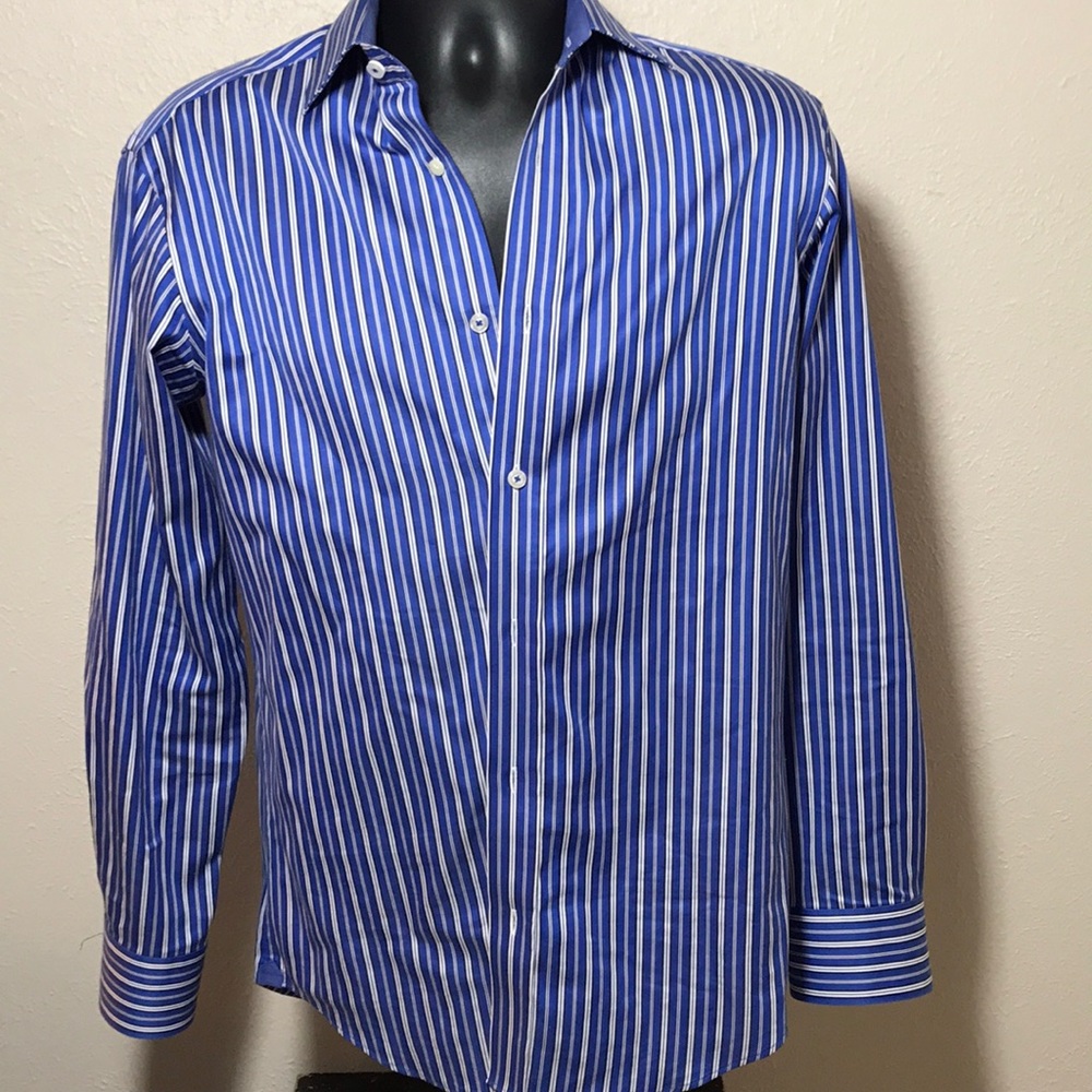 Beautiful BUGATCHI Men's Shirt Medium 15/38 COTTON